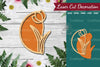 Flower Sign Laser Cut Decoration Clipart Bundle