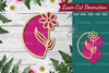 Flower Sign Laser Cut Decoration Clipart Bundle