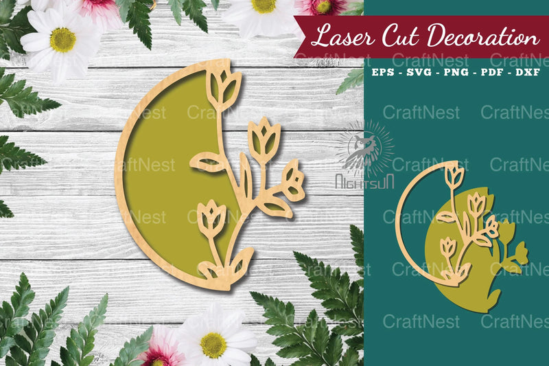 Flower Sign Laser Cut Decoration Bundle - CraftNest - Digital Crafting and Art