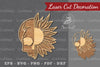 Flower Skull Laser Cut Decoration Clipart Bundle