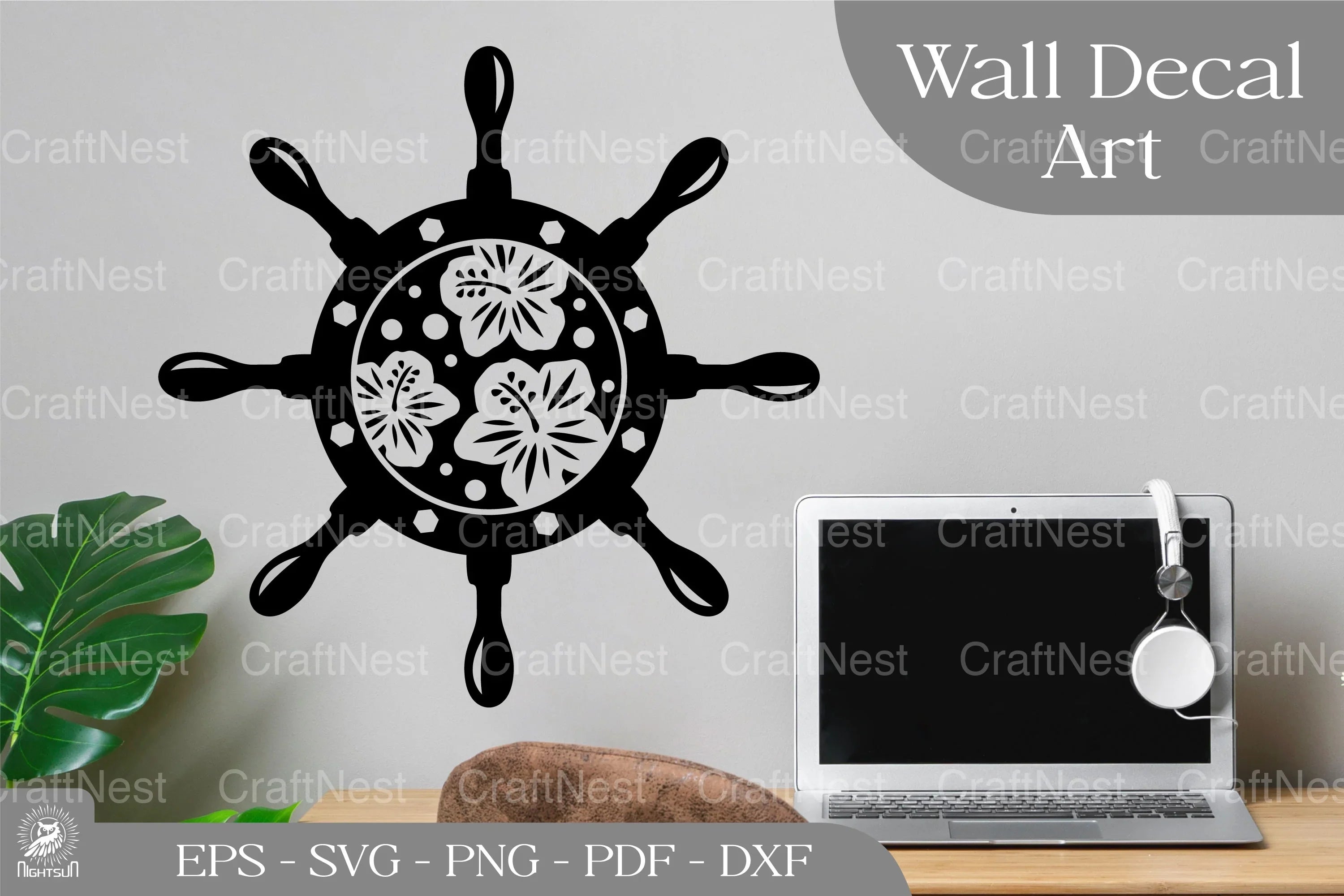 Flower Summer Wall Decal Clipart Bundle - CraftNest - Digital Crafting and Art