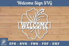 Flower Welcome Sign Papercut Clipart Bundle - CraftNest - Digital Crafting and Art