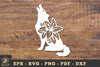 Flower Wolf Papercut SVG Bundle