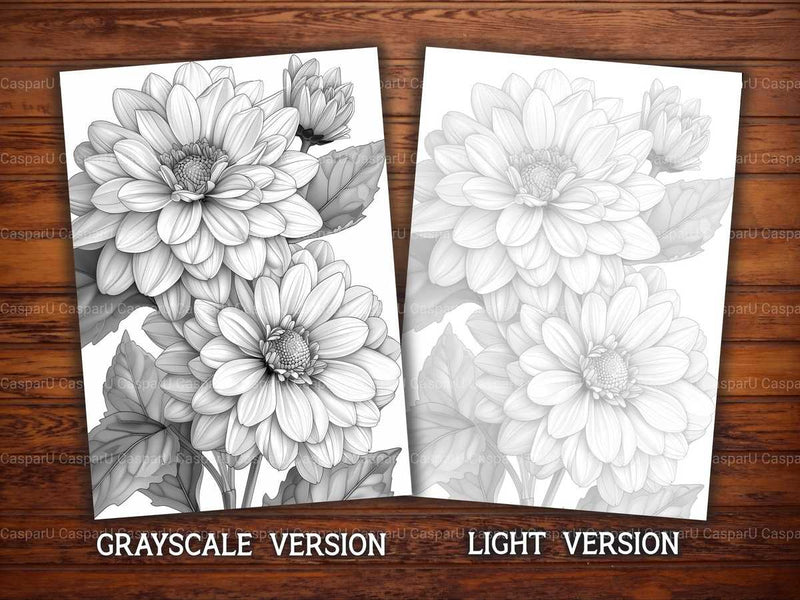 Flower Asters Coloring Books - CraftNest