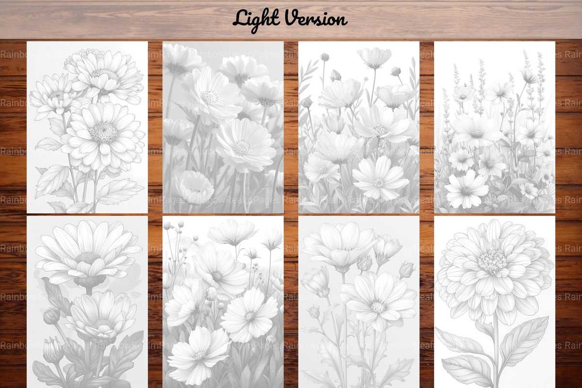 Flower Asters Coloring Books - CraftNest
