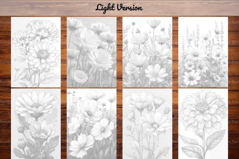 Flower Asters Coloring Books - CraftNest