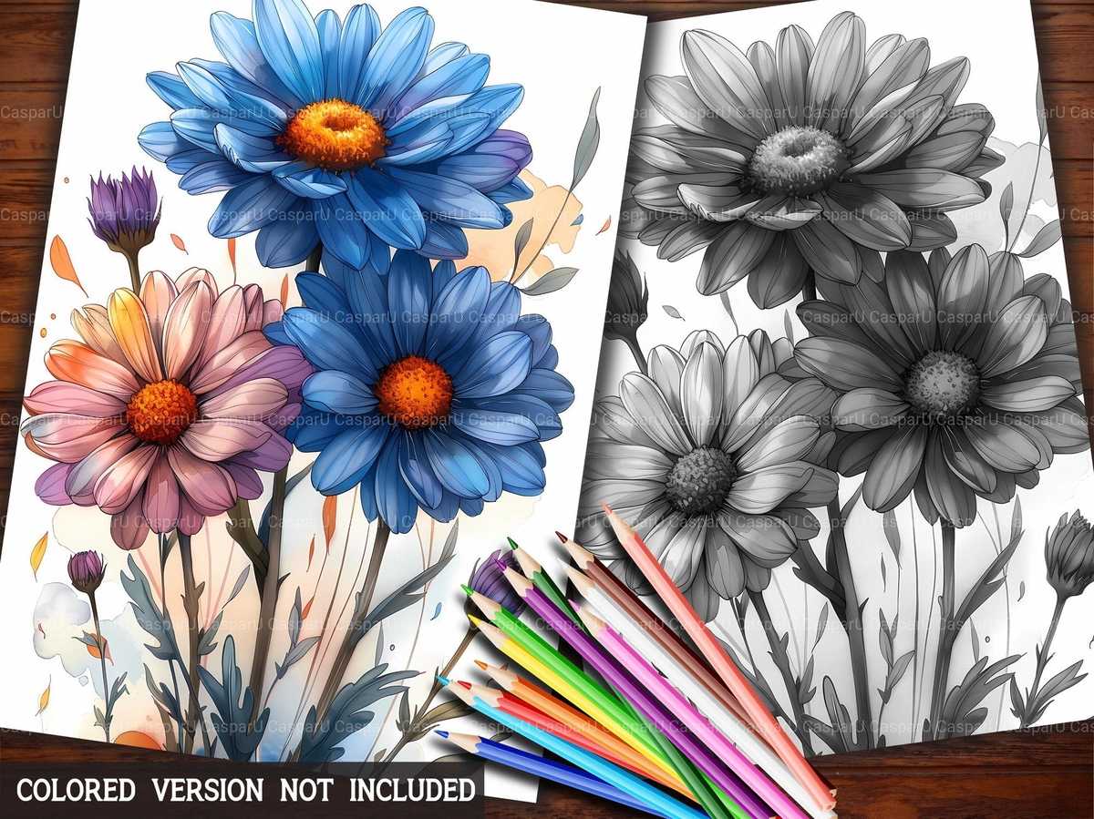 Flower Daisies Coloring Books - CraftNest