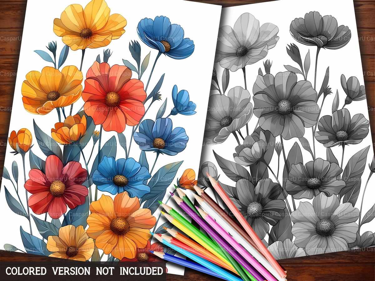 Flower Kawaii Coloring Books - CraftNest