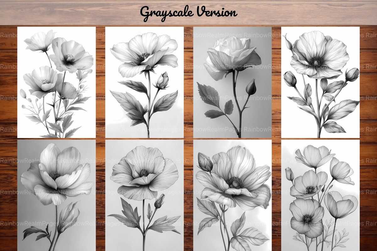 Flower Minimalist Coloring Books - CraftNest