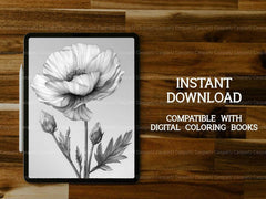 Flower Minimalist Coloring Books - CraftNest