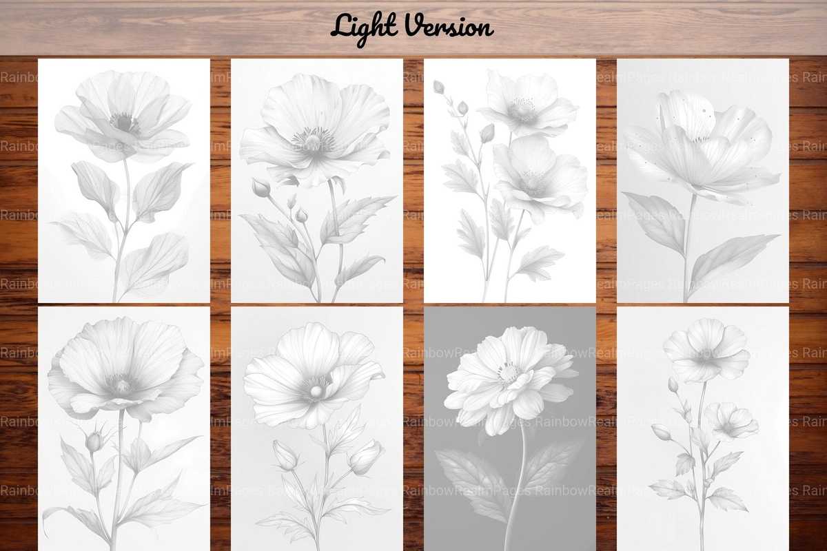 Flower Minimalist Coloring Books - CraftNest