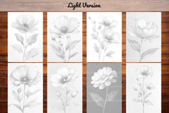 Flower Minimalist Coloring Books - CraftNest