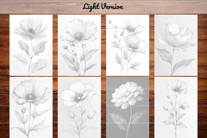 Flower Minimalist Coloring Books - CraftNest