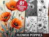 Flower Poppies Coloring Books