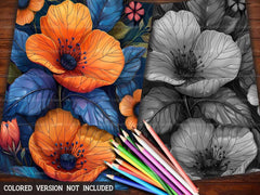 Flower Steampunk Coloring Books - CraftNest