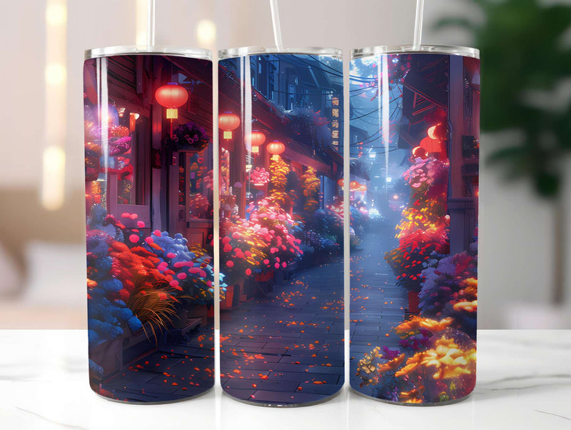 Flower Summer 3 Tumbler Wrap - CraftNest - Digital Crafting and Art