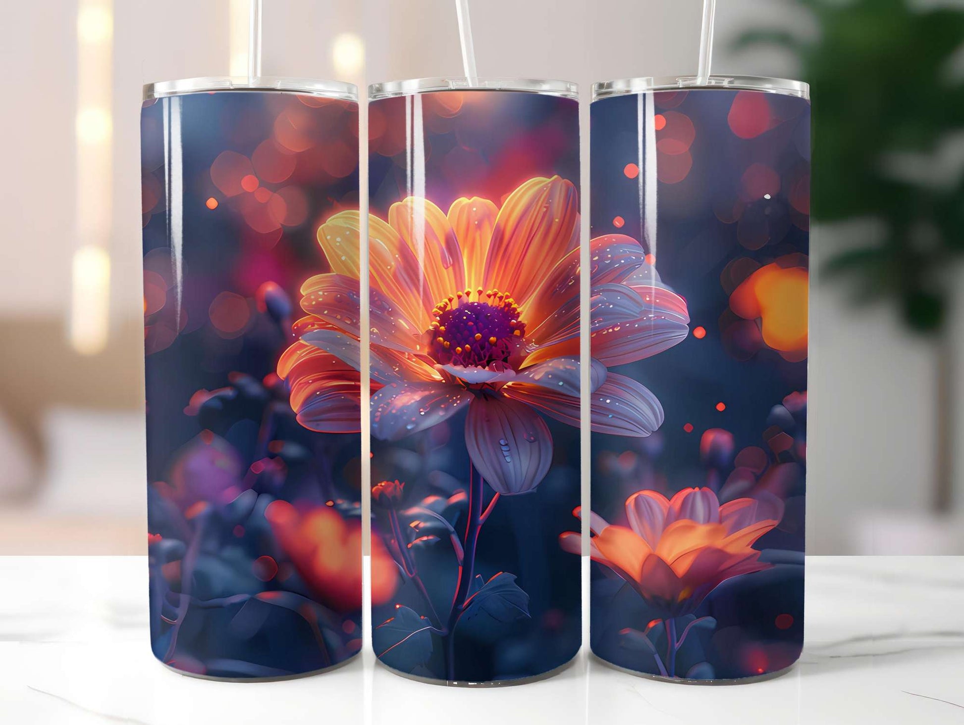 Flower Summer 3 Tumbler Wrap - CraftNest - Digital Crafting and Art