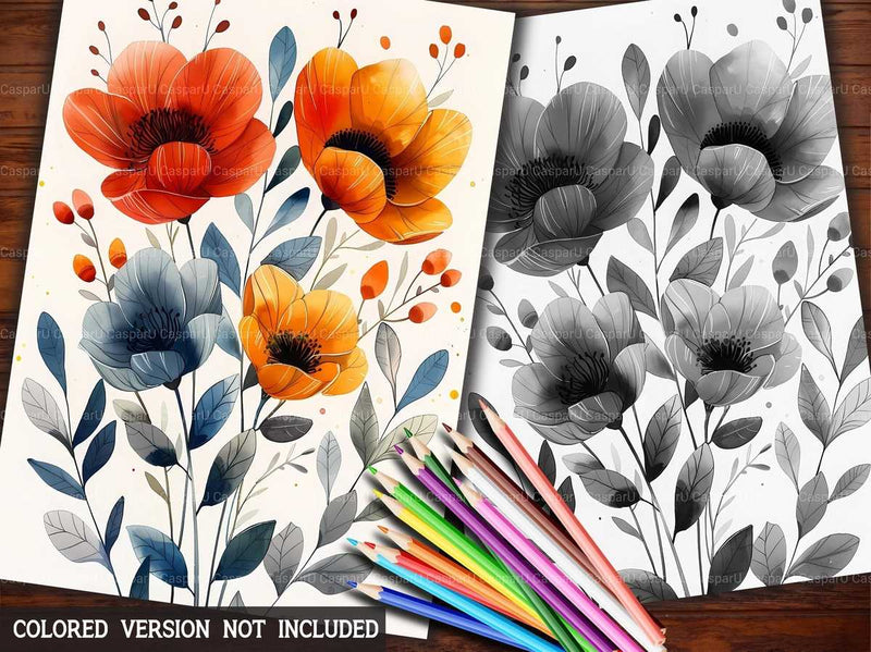 Flower Whimsical Coloring Books - CraftNest