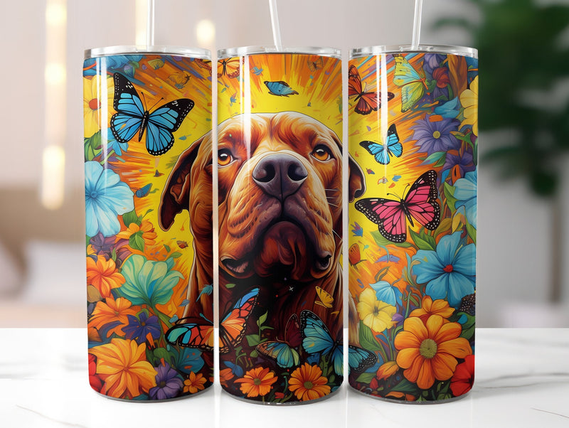 Flower Dogs Tumbler Wrap - CraftNest