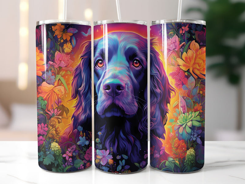 Flower Dogs Tumbler Wrap - CraftNest