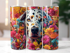Flower Dogs Tumbler Wrap - CraftNest