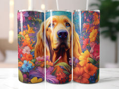 Flower Dogs Tumbler Wrap - CraftNest