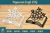 Flower and Book Papercut SVG Bundle