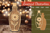 Flower in Bottle Laser Cut Decoration Clipart Bundle