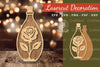 Flower in Bottle Laser Cut Decoration Clipart Bundle