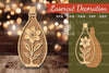 Flower in Bottle Laser Cut Decoration Clipart Bundle