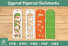 3D Papercut Flower Bookmarks Clipart Bundle