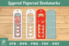 3D Papercut Flower Bookmarks Clipart Bundle
