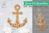 Flowers Anchor 3D Lasercut Decoration Clipart Bundle