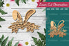 Bunny Flowers Laser Cut Decoration Clipart Bundle