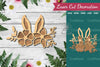 Bunny Flowers Laser Cut Decoration Clipart Bundle