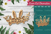 Bunny Flowers Laser Cut Decoration Clipart Bundle