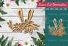 Bunny Flowers Laser Cut Decoration Clipart Bundle