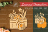 Flowers Camera Laser Cut Decoration Clipart Bundle