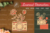Flowers Camera Laser Cut Decoration Clipart Bundle