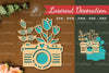 Flowers Camera Laser Cut Decoration Clipart Bundle