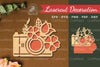 Flowers Camera Laser Cut Decoration Bundle