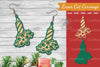 Floral Candle Laser Cut Earrings Design Bundle