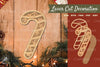 Candy Cane Flowers 3D Lasercut Decoration Clipart Bundle