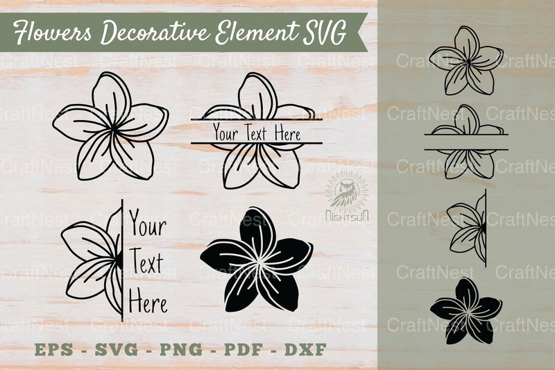 Floral Decorative Elements & Borders Clipart Bundle - CraftNest - Digital Crafting and Art