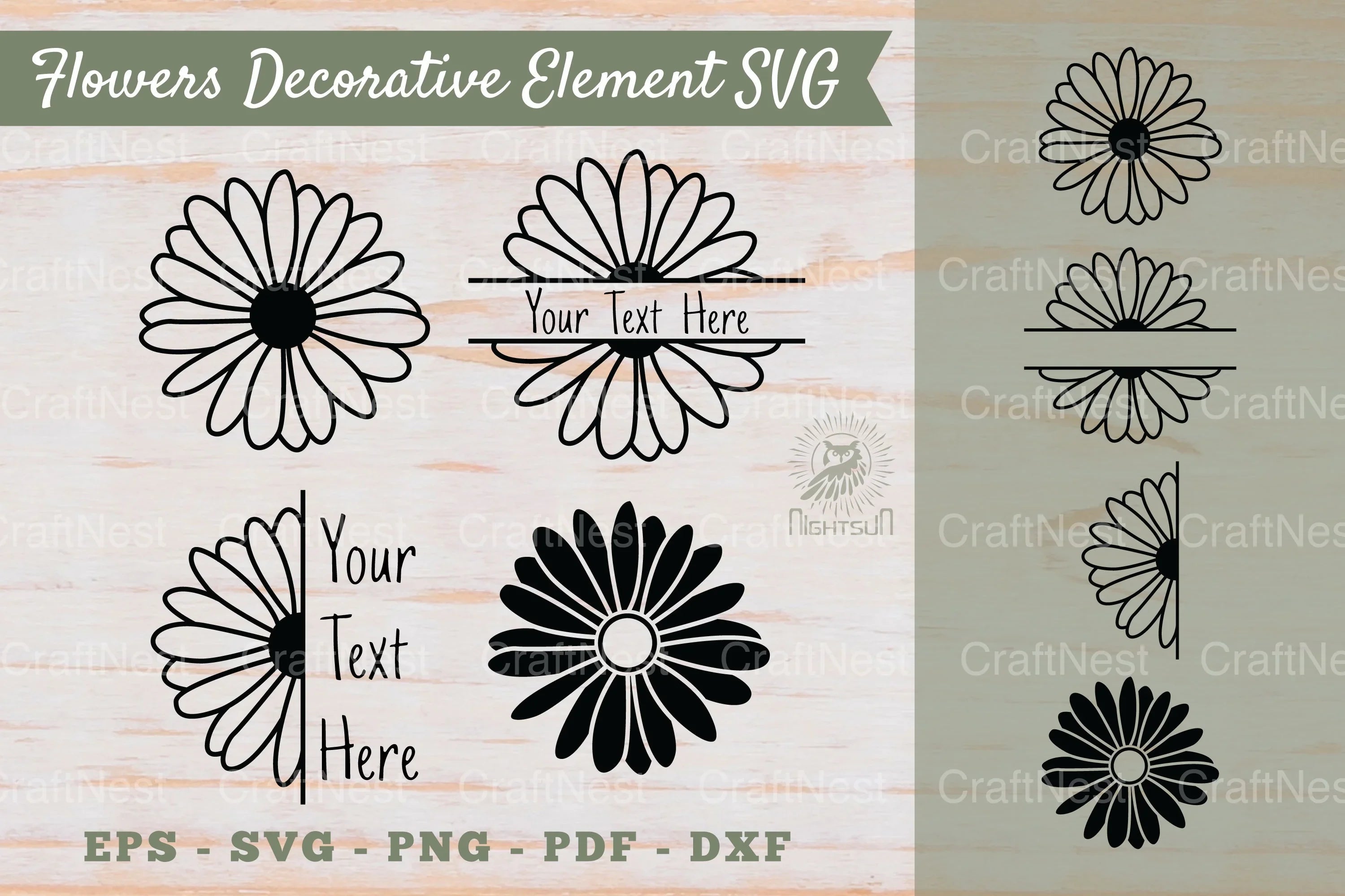 Floral Decorative Elements & Borders Clipart Bundle - CraftNest - Digital Crafting and Art