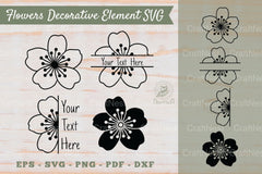 Floral Decorative Elements & Borders Clipart Bundle - CraftNest - Digital Crafting and Art