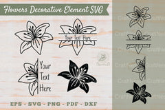Floral Decorative Elements & Borders Clipart Bundle - CraftNest - Digital Crafting and Art