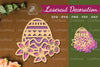 Laser Cut Flower Egg Decoration Clipart Bundle