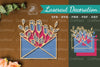Laser Cut Flower Envelope Decoration Clipart Bundle
