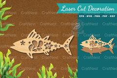 3600 Flowers Fish Laser Cut Decoration Clipart Bundle - CraftNest - Digital Crafting and Art